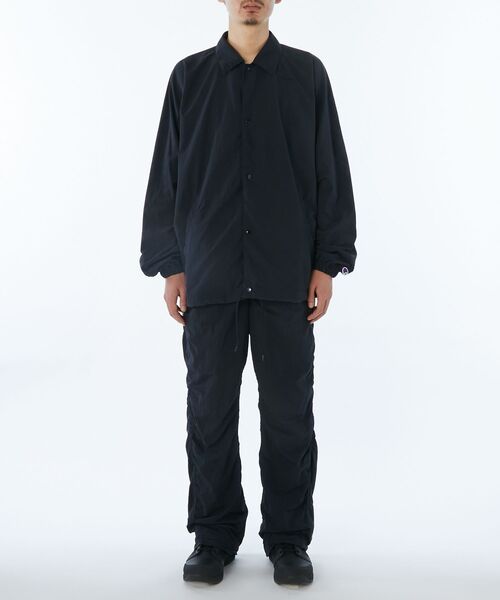 n.hollywood. 25ss ナイロンシャツジャケット ブラック N.HOOLYWOOD（エヌハリウッド） ナイロンジャケット COACH JACKET