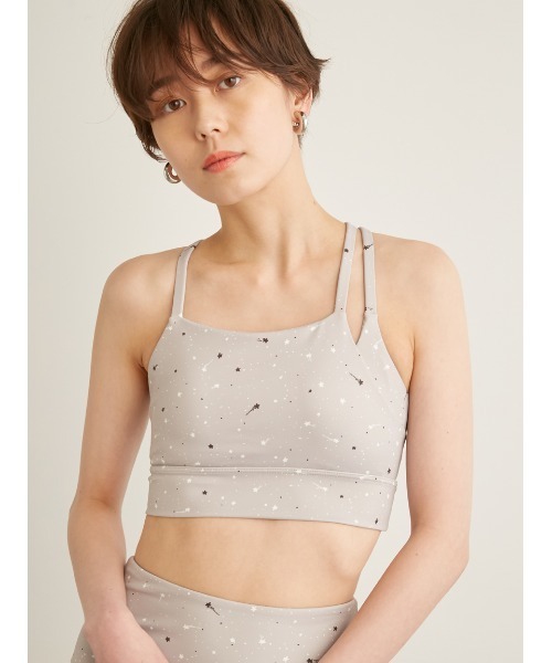 emmi - 未使用 ⭐︎ エミ emmi yoga MOONブラトップ + レギンス　SET emmi レギンス スパッツ 「emmi yoga」ONLINE限定ムーンブラ