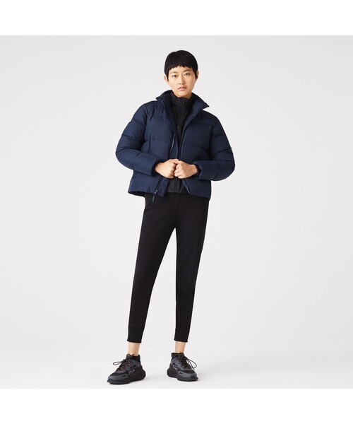 新品　LACOSTE ラコステ ダッフル　ダウンコート ネイビー　濃紺　40 LACOSTE（ラコステ） ダウンコート ダウンジャケット クロックステッチ
