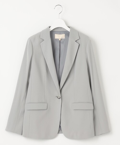 自由区 ジャケット テーラードジャケット 「洗える」ダブルフェイス  