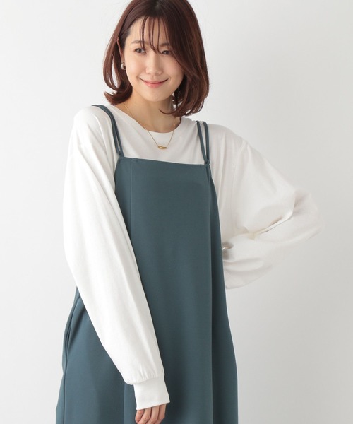 GLOBAL WORK tシャツ Tシャツ ヘビロッTEE袖ふわ長袖/163481