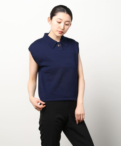 Steven Alan」 半袖ニット FREE ネイビー レディース : 78548244 