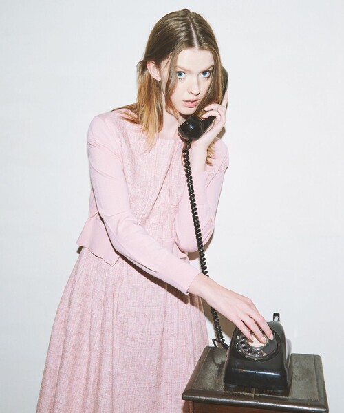 「TOCCA」 カーディガン X-SMALL ピンク レディース TOCCA カーディガン PINK BASKET KNIT レディース : ZOZOTOWN