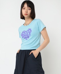 tシャツ M2241 ＦＩＲＥ　ＨＥＡＲＴフライスミニＴ レディース M2241 FIRE HEARTフライスミニT(M ブラック): トップス - RNA