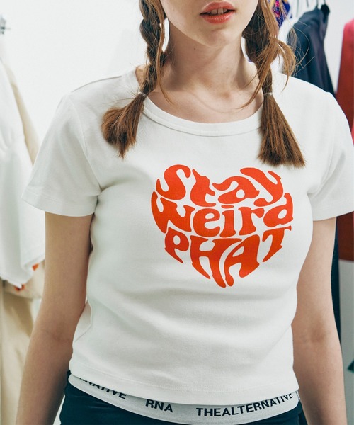 RNA - RNA アールエヌエー レディース トップス ハードコア 2021 Tシャツ M2504 I LOVE RNA BIG T(M ホワイト): トップス - RNA ONLINE