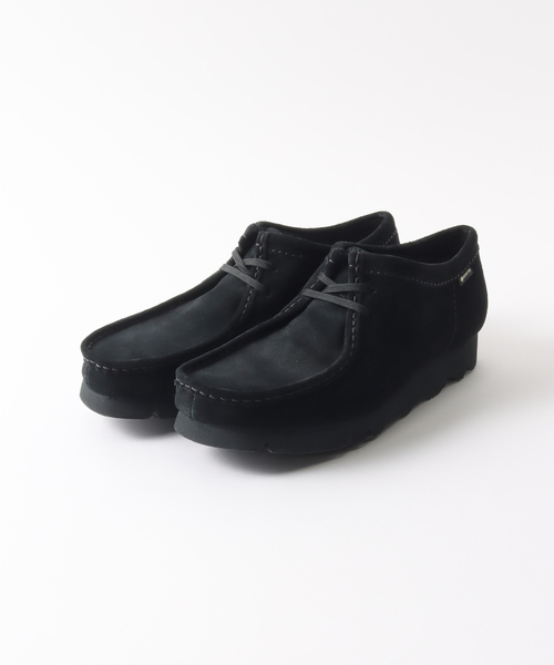 シューズ モカシン デッキシューズ メンズ 「Clarks / クラークス」Wallabee GTX Black｜zozo