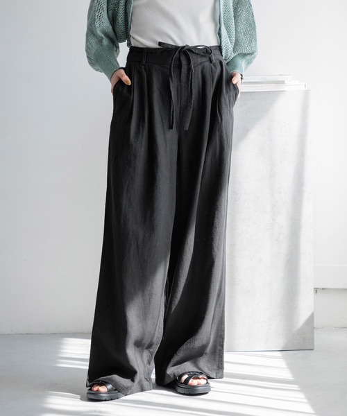 LOWRYS FARM レディースパンツ Fサイズ 黒 LOWRYS FARM ローリーズファーム スラックスパンツ 黒
