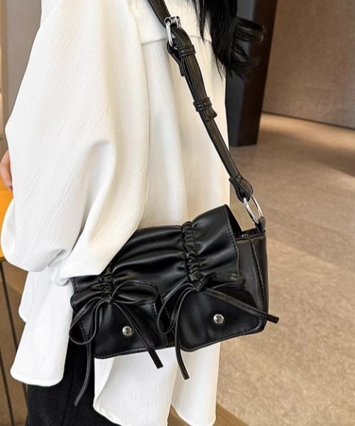 REBECCA TAYLOR 黒リボンショルダーバッグ