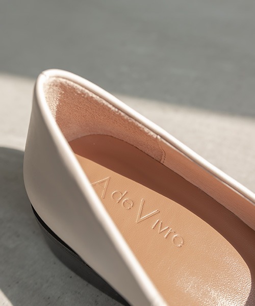 Ade Vivre ヒールアップレザーシューズ　本革　美品 ヒールアップレザーシューズ | A de Vivre（アドゥヴィーヴル