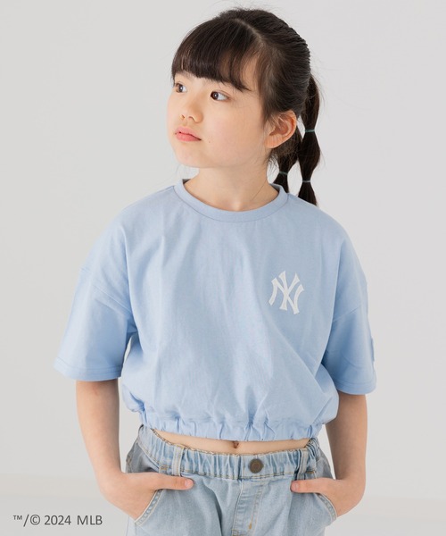 tシャツ Tシャツ キッズ MLB ロゴ ショート丈Tシャツ｜zozo｜13