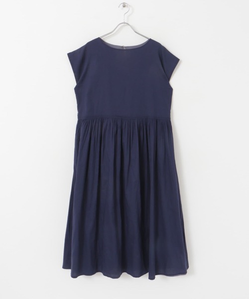 URBAN RESEARCH DOORS　コットンボイルワンピース　ネイビー URBAN RESEARCH DOORS（アーバンリサーチドアーズ）の「コットン