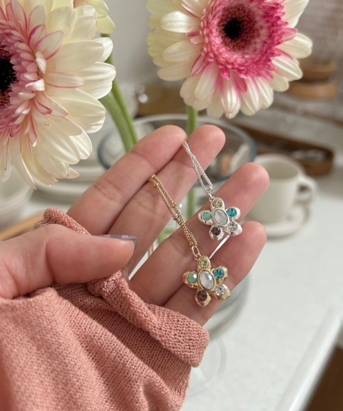 ANU ネックレス joy's flower necklace - ジョイズフラワー