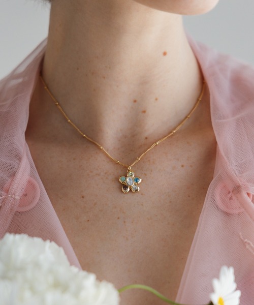 ANU ネックレス joy's flower necklace - ジョイズフラワー