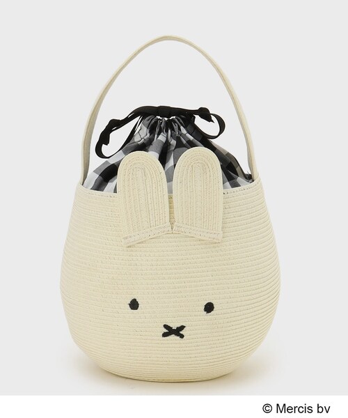 OPAQUE.CLIP ミッフィーmiffy ペーパーポットバッグ　ハンドバッグ Miffy ハンドバッグ 「Dick Bruna × OPAQUE.CLIPコラボ」miffy