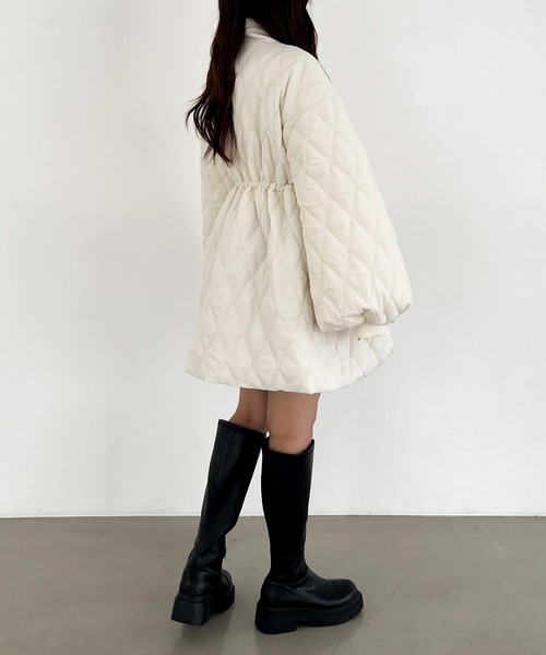 まる様 Heather（ヘザー） ブルゾン アウター キルティングドロストブルゾン