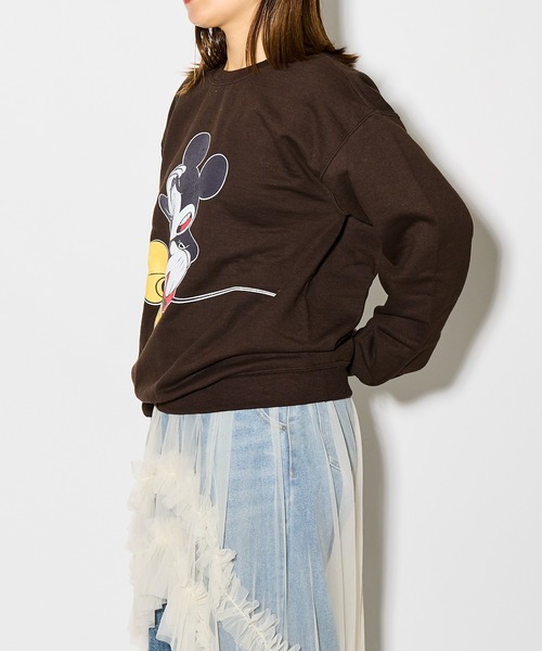 ミッキー/プリントスウェットプルオーバー サイズ2（ML） Goodwear トレーナー スウェット 「 / グッドウェア 」Disney