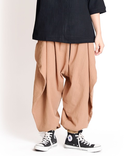 marai（マーライ） パンツ 無地 変形バルーンサルエルパンツ