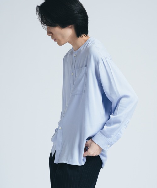 レア　テンダーロイン　ノーカラーシャツ 楽天市場】ノーカラーシャツ シャツ メンズ トップス 長袖 無地 送料