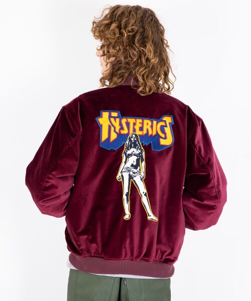 ヒステリックグラマー BAD ASS MAMA刺繍 別珍　スカジャン　ブルゾン HYSTERIC GLAMOUR（ヒステリックグラマー） ブルゾン アウター BAD ASS