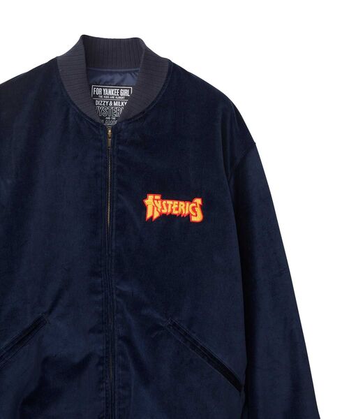 HYSTERIC GLAMOUR 別珍 リバーシブル スカジャン ブルゾン HYSTERIC GLAMOUR 別珍 リバーシブル スカジャン ブルゾン 【公式通販】