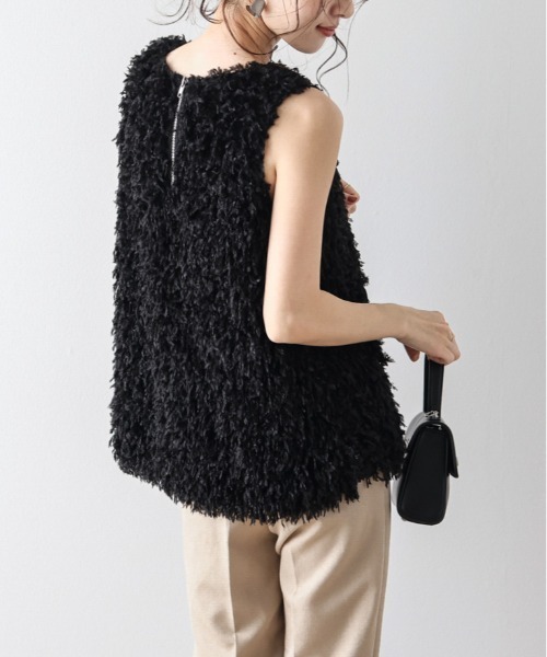 「AMELY」 「La-gemme」ノースリーブブラウス フリー ピンク レディース AMELY」 「La-gemme」ノースリーブトップス フリー ピンク