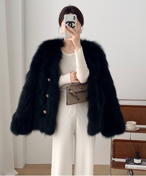 gossip!ロサンゼルス ジャケット テーラードジャケット Vネック 中綿