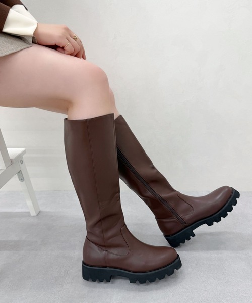 ORiental TRaffic（オリエンタルトラフィック） ブーツ ＼ 厚底 細見え