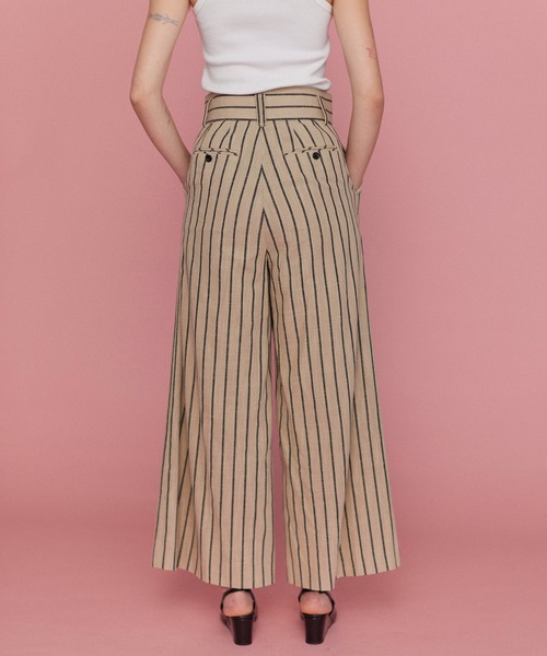【美品】MAISON SPECIAL ストライプ　ショートパンツ　サイズ38 MAISON SPECIAL メゾン スペシャル カットアウト ストライプ