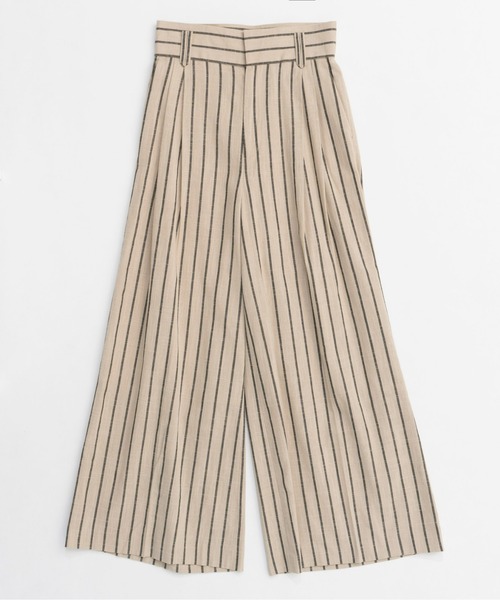 【美品】MAISON SPECIAL ストライプ　ショートパンツ　サイズ38 MAISON SPECIAL メゾン スペシャル カットアウト ストライプ