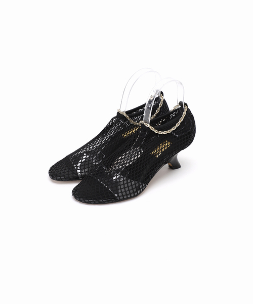 LE TALON パンプス GRISE6cmラウンドネットブーティ : ZOZOTOWN