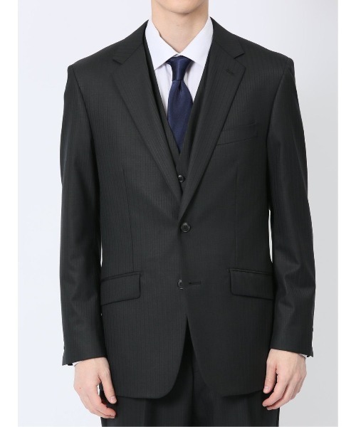 TAKA-Q（タカキュー） セットアップ 「光沢 ウール混 ストレッチ