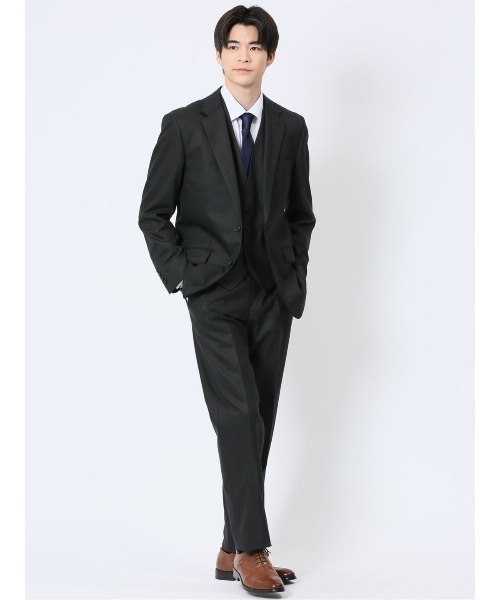 TAKA-Q（タカキュー） セットアップ 「光沢 ウール混 ストレッチ
