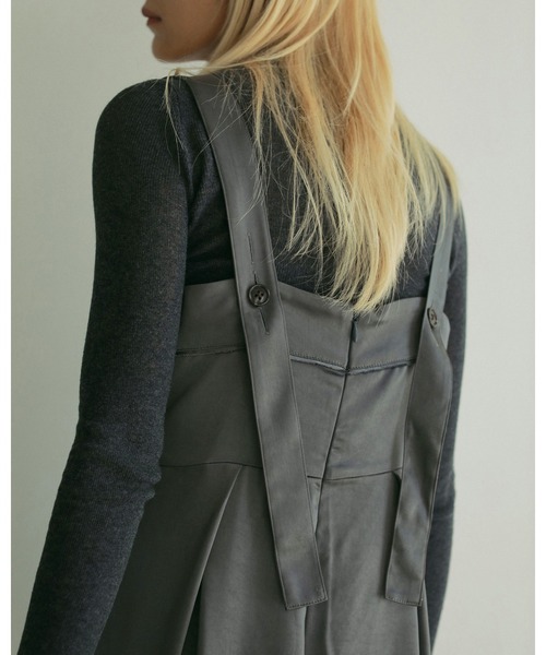 anuke オールインワン Satin Tuck Combinaison レディース