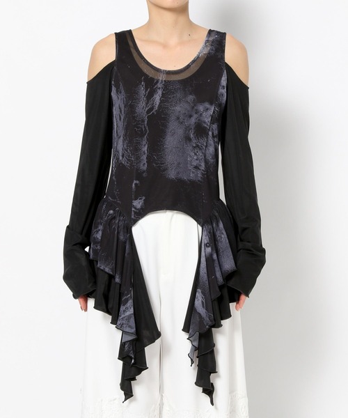 HARE tシャツ Tシャツ 「Goshow×HARE」カタアキレイヤードカットソー 