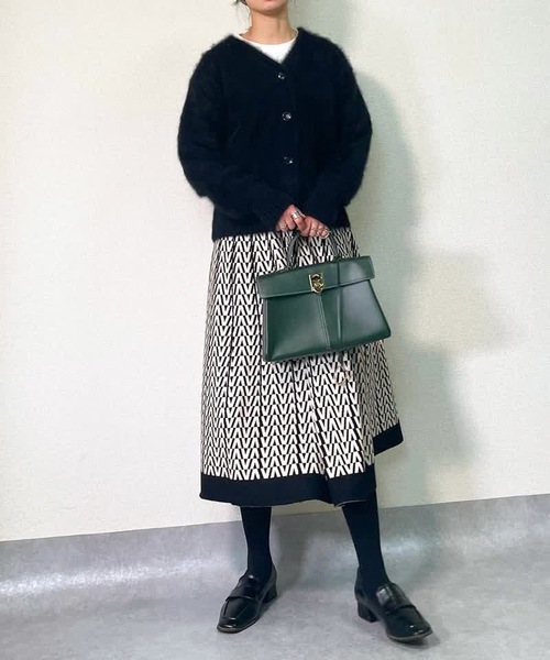 スカート 幾何学柄ニットフレアスカート : ZOZOTOWN Yahoo!店 - 通販