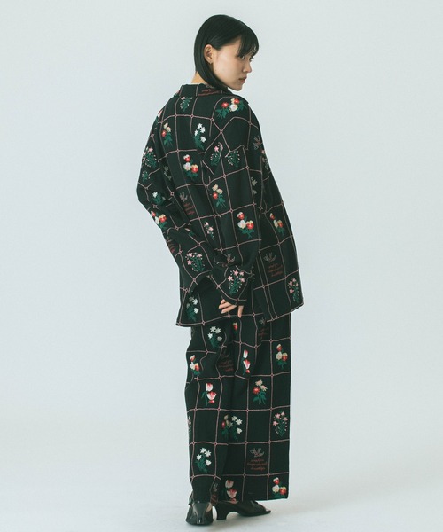 ROSE BUD パンツ (mag.by c)FLOWER EMBROIDERY PANTS レディース