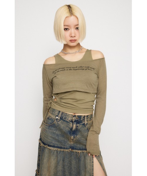（完売品）ラグアジェム　LAGUAGEM CUTTING 2PIECE トップス ラグアジェム CUTTING 2PIECE トップス - メルカリ