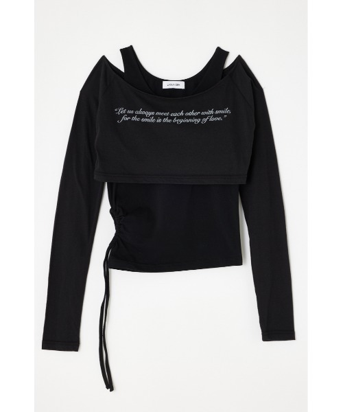 （完売品）ラグアジェム　LAGUAGEM CUTTING 2PIECE トップス LAGUA GEM | CUTTING 2PIECE トップス (Tシャツ・カットソー(長袖