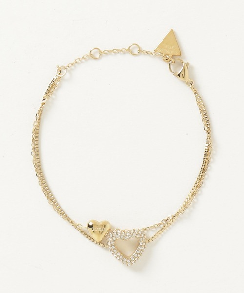 GUESS（ゲス） ブレスレット BELOVED 13MM TWO HEARTS DOUBLE BRACELET