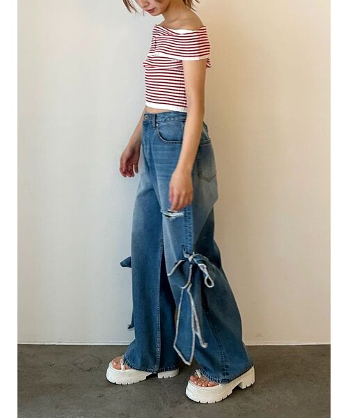 ルナリーさん専用　まとめ売りデニム2本 CALNAMUR（カルナムール） ジーンズ デニム デニムパンツ 2WAY RIBBON