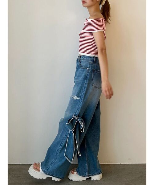 CALNAMUR（カルナムール） ジーンズ デニム デニムパンツ 2WAY RIBBON