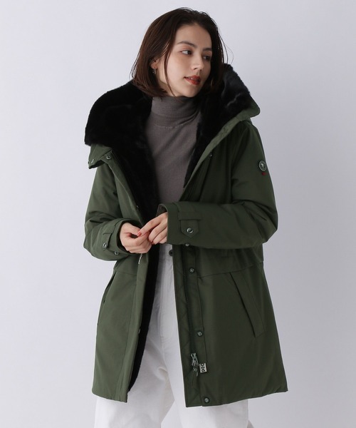 「CAPEHORN」 コート 42 アイボリー レディース_画像2