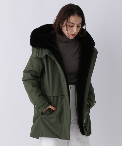 「CAPEHORN」 コート 42 アイボリー レディース_画像3