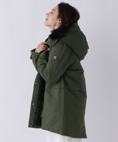 「CAPEHORN」 コート 42 アイボリー レディース_画像6