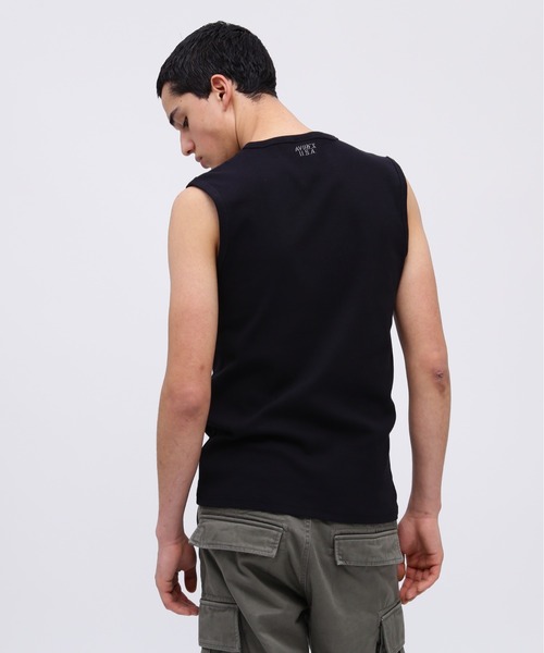 AVIREX（アヴィレックス） tシャツ 「DAILY/デイリー」RIB NOSLEEVE T