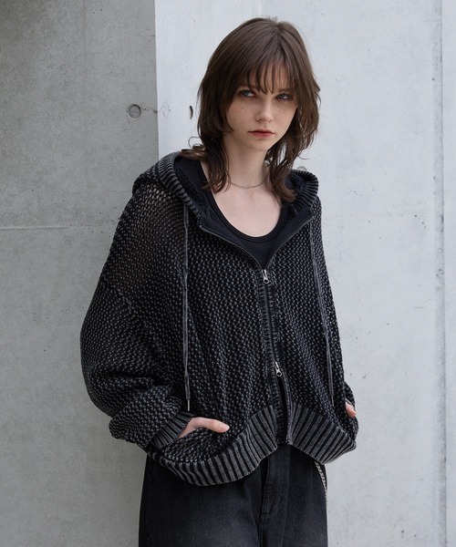 THE NORTH FACE ブラウン フルジップフーディ L THE NORTH FACE 「THE FACE」 刺繍ジップアップパーカー L