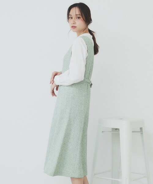 index（インデックス） ワンピース サマーツイードジャンパースカート