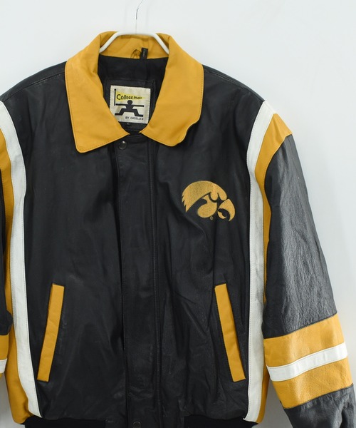 美品 90's BIGI スタジャン レザー アーチロゴ 48 日本製 楽天市場