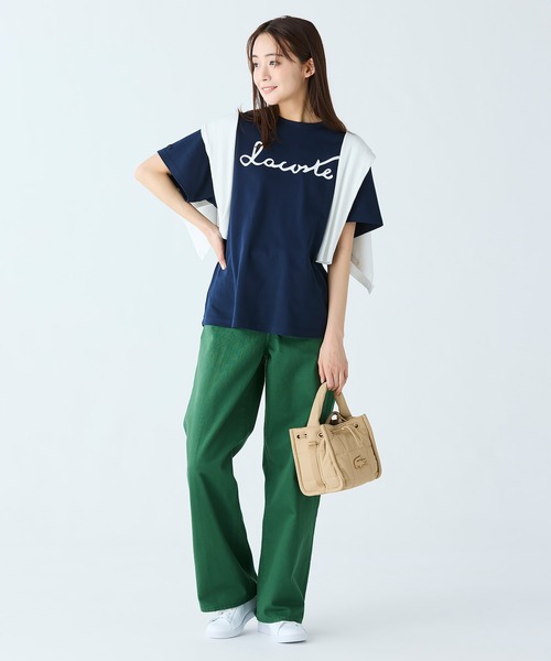 LACOSTE ショルダーバッグ バッグ ナイリア キルティング