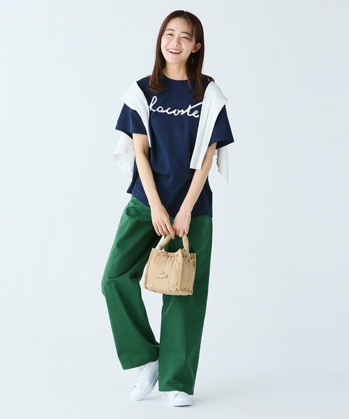 LACOSTE ショルダーバッグ バッグ ナイリア キルティング